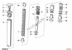 Telescope fork tube/absorber/spring