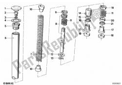 tube de fourche pour télescope / amortisseur / à ressort