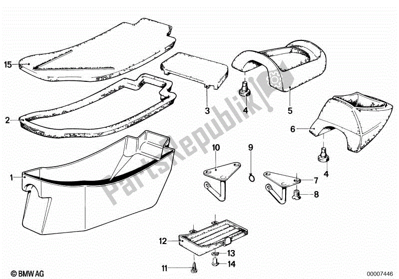 Toutes les pièces pour le Boîte à Outils du BMW R 100 RT 1000 1978 - 1984