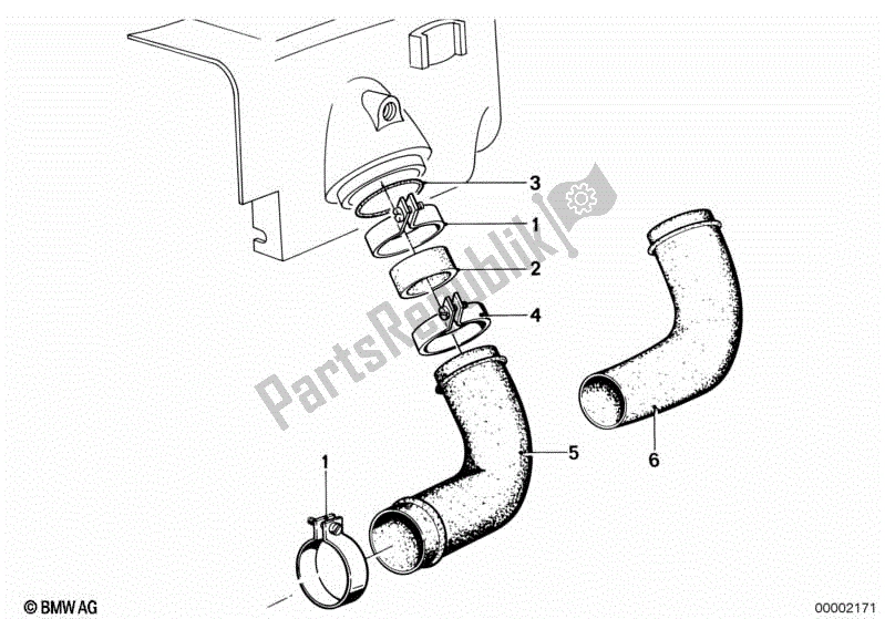 Toutes les pièces pour le Entonnoir D'aspiration Du Filtre à Air du BMW R 100S 1000 1976 - 1980