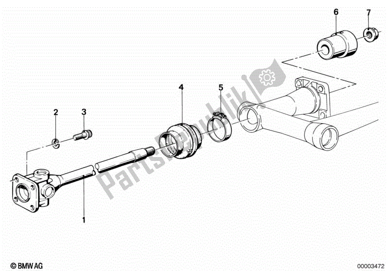 Toutes les pièces pour le Arbre De Transmission du BMW R 100S 1000 1976 - 1980