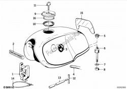 Fuel tank mounting parts