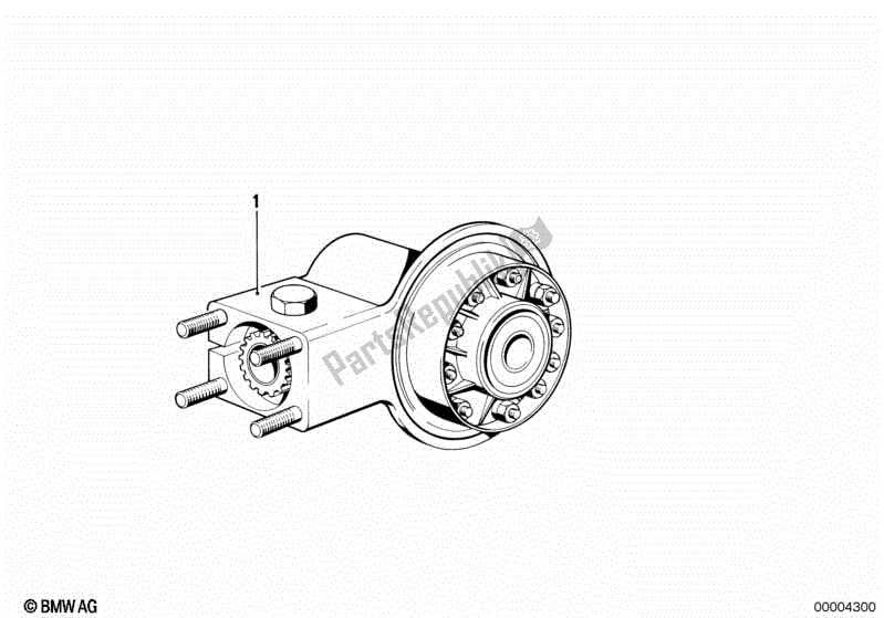 Toutes les pièces pour le Essieu Arrière du BMW R 100S 1000 1976 - 1980