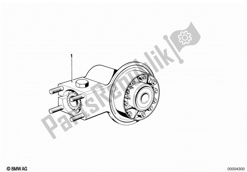 Toutes les pièces pour le Essieu Arrière du BMW R 100S 1000 1976 - 1980