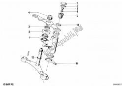 Fork brace, mounting parts