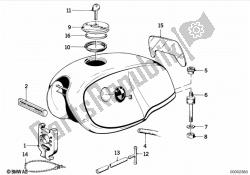 Fuel tank mounting parts