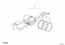 Piston, single parts, composite cylinder