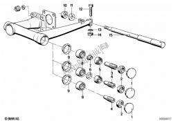 Rear wheel swinging arm parts