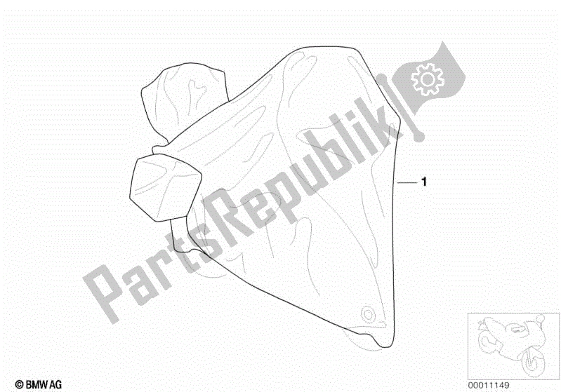 Alle onderdelen voor de Zeildoek van de BMW R 100 /T 1000 1978 - 1984