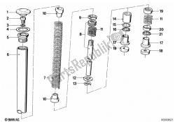 Telescope fork tube/absorber/spring