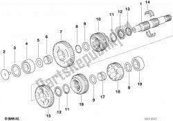 5-speed trans. output shaft M 93, M 94