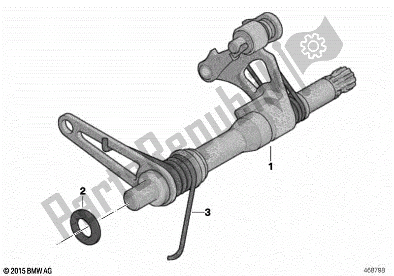 Toutes les pièces pour le Arbre De Changement De Vitesse De Transmission à 5 Vitesses du BMW R 1100 GS 259 E 1994 - 2000