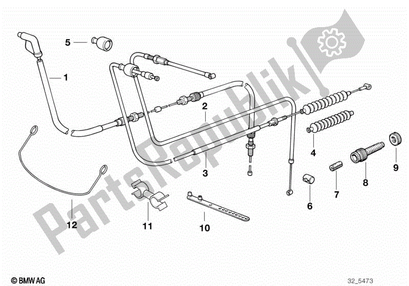 Toutes les pièces pour le Câble Bowden du BMW R 1100 GS 259 E 1994 - 2000