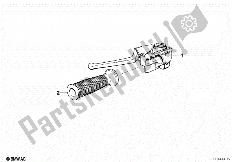 Toutes les pièces pour le Ensemble Poignée Gauche Complète du BMW R 1100 GS 259 E 1994 - 2000