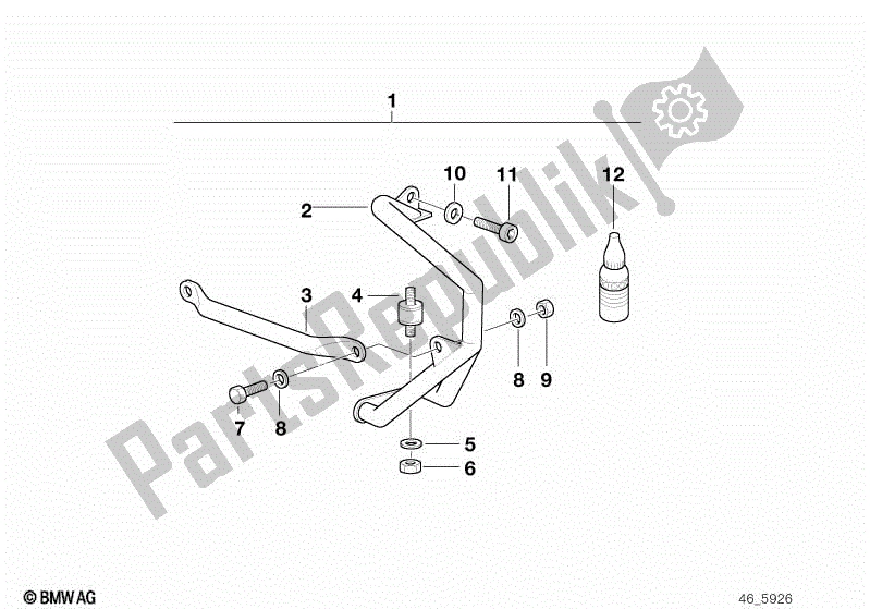 Toutes les pièces pour le Jeu De Barres De Protection Moteur du BMW R 1100 GS 259 E 1994 - 2000