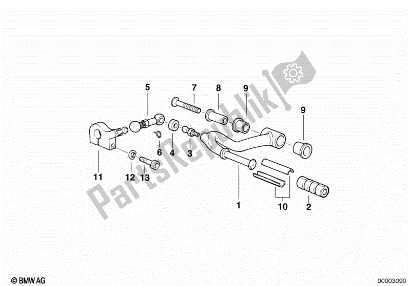 Tutte le parti per il Parti Esterne Del Cambio / Leva Del Cambio del BMW R 1100 GS 259 E 1994 - 2000