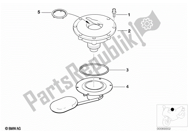 Toutes les pièces pour le Bouchon De Remplissage du BMW R 1100 GS 259 E 1994 - 2000