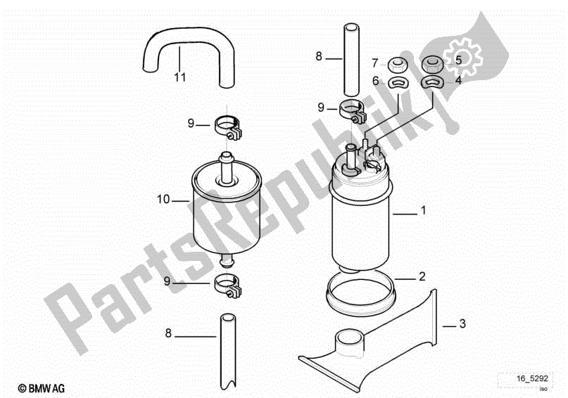 Toutes les pièces pour le Alimentation En Carburant / Pompe / Filtre du BMW R 1100 GS 259 E 1994 - 2000