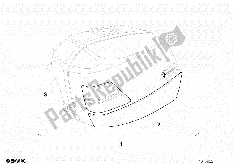 Toutes les pièces pour le Ensemble D'installation De Moulure De Bas De Caisse du BMW R 1100 GS 259 E 1994 - 2000