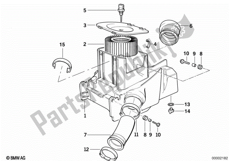 Toutes les pièces pour le Silencieux D'admission / Cartouche Filtrante Silencieux D'admission / Cartouche Filtrante du BMW R 1100 GS 259 E 1994 - 2000