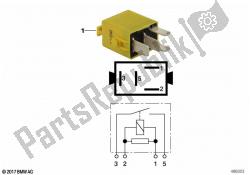 minirelay, hacer contacto, amarillo