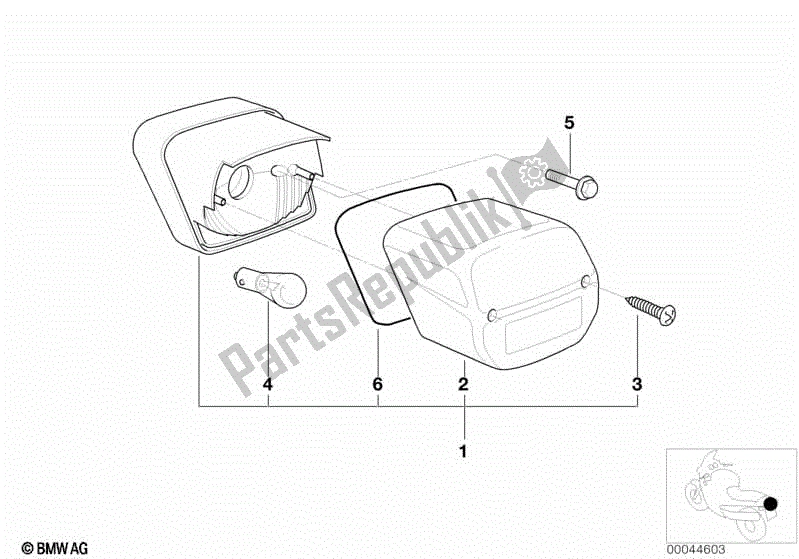 Todas las partes para Luz Trasera de BMW R 1100 GS 259 E 1994 - 2000