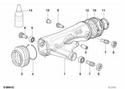 Rear wheel swinging arm