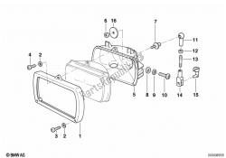 Single components for headlight