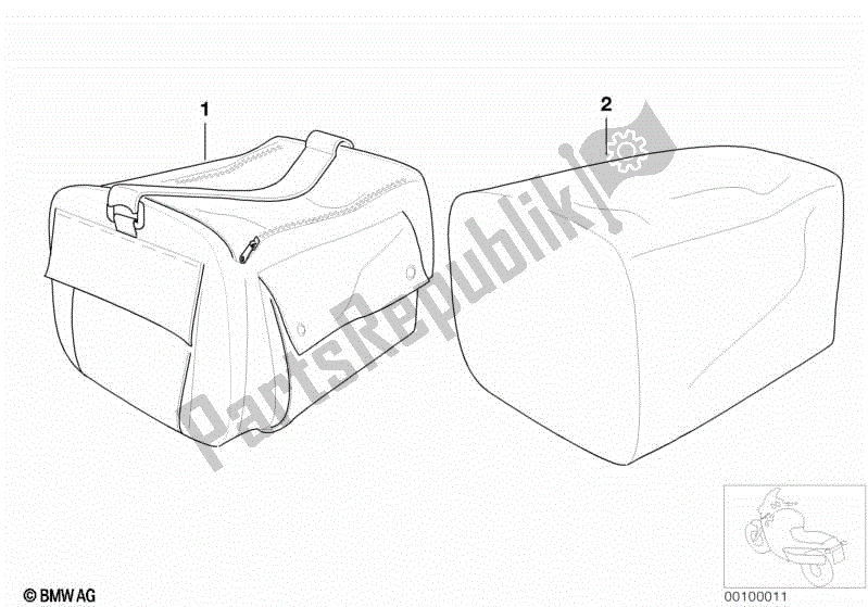 Wszystkie części do Delikatny Przypadek BMW R 1100 GS 259 E 1994 - 2000