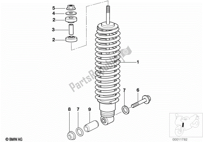 Todas las partes para Puntal De Resorte, Delantero de BMW R 1100 GS 259 E 1994 - 2000