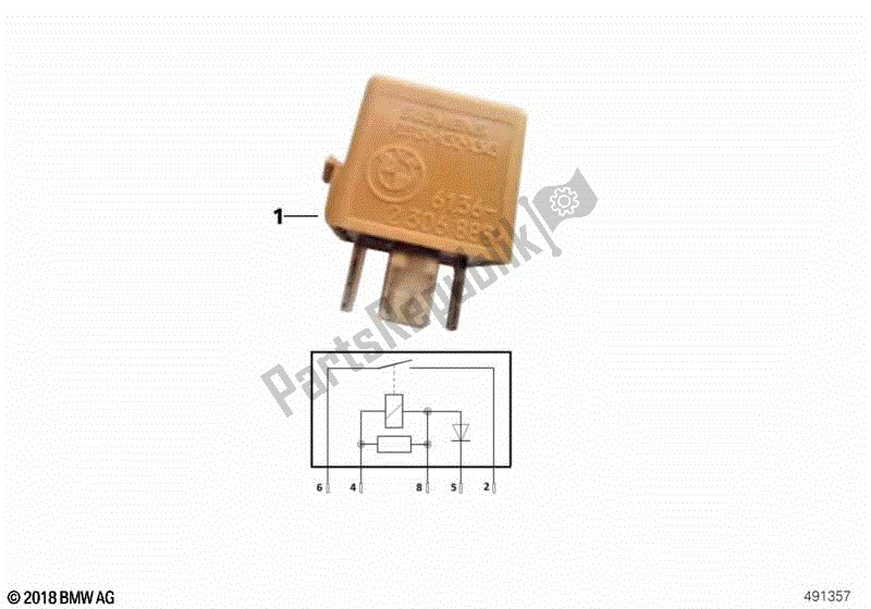 Toutes les pièces pour le Relais De Démarrage du BMW R 1100 GS 259 E 1994 - 2000