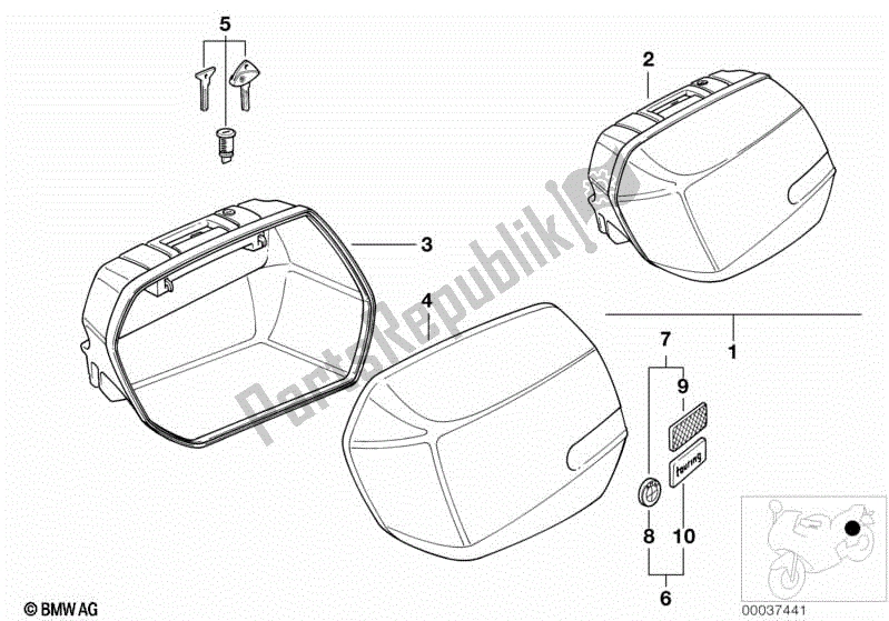 Toutes les pièces pour le Cas Système du BMW R 1100 GS 259 E 1994 - 2000