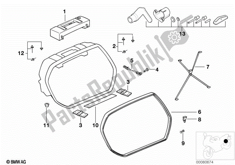 Toutes les pièces pour le Boîtier Système / Composants Individuels du BMW R 1100 GS 259 E 1994 - 2000