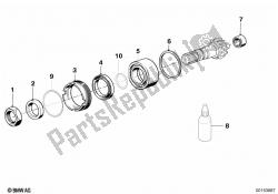 Bevel gear and spacer rings