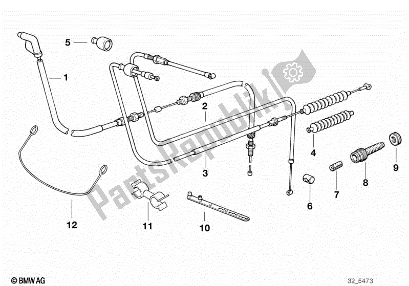 Todas las partes para Cable Bowden de BMW R 1100R 259 1994 - 2000