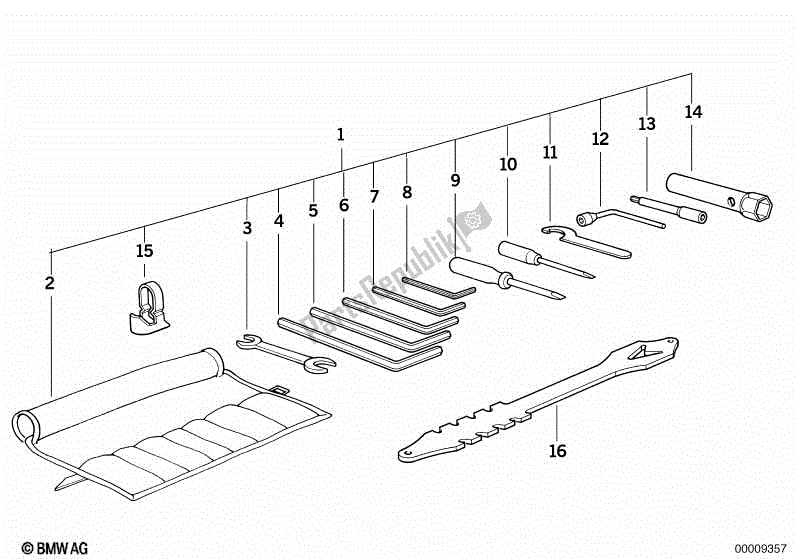 Todas las partes para Herramienta De Coche de BMW R 1100R 259 1994 - 2000
