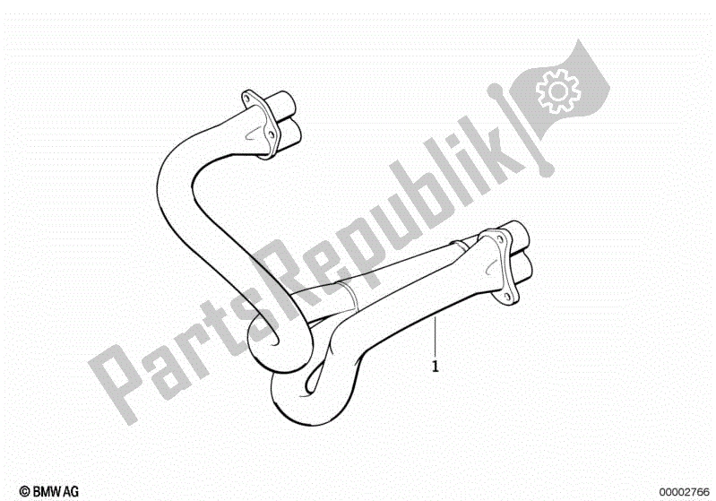 Wszystkie części do Kolektor Wydechowy BMW R 1100R 259 1994 - 2000