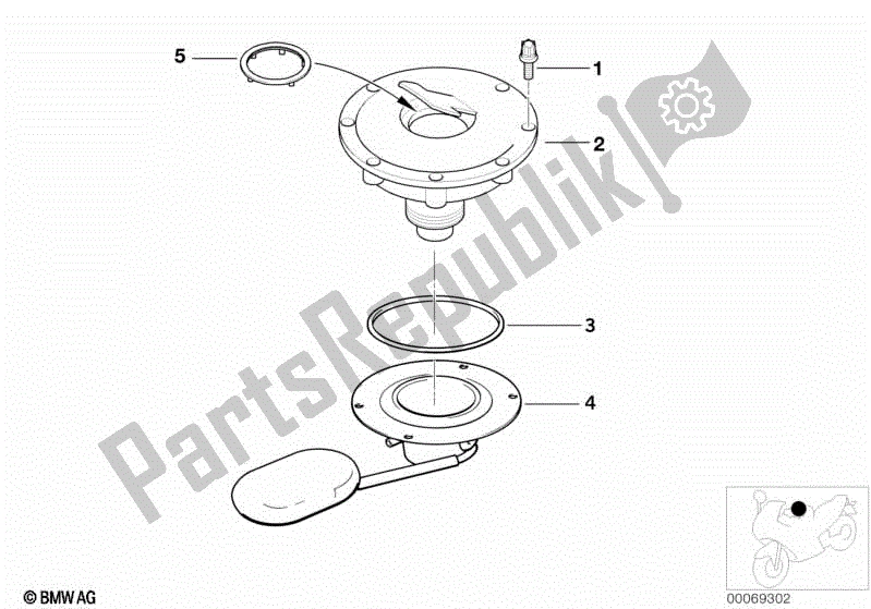 Todas las partes para Tapa de BMW R 1100R 259 1994 - 2000