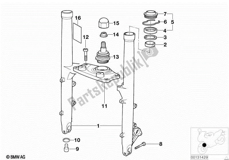 Wszystkie części do Suwak Widelca / Dolny Mostek Widelca BMW R 1100R 259 1994 - 2000