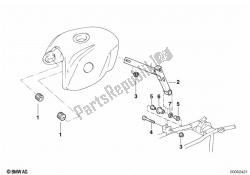 Fuel tank/attaching parts