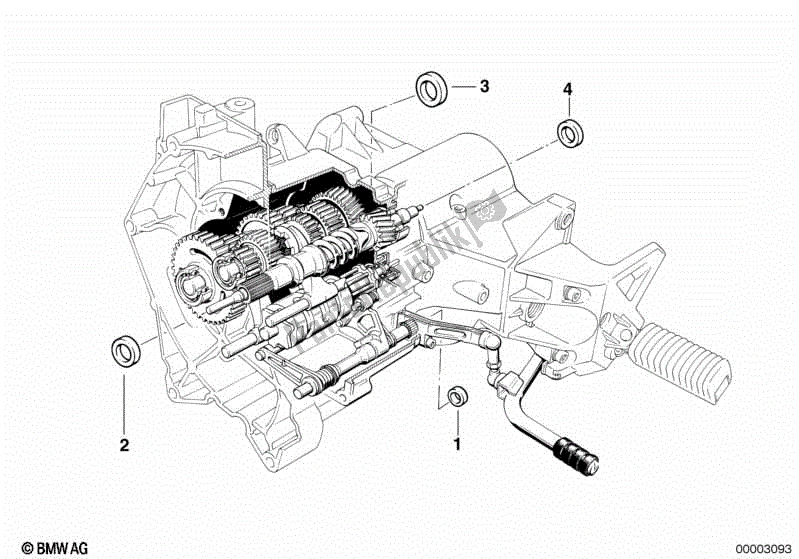 Todas las partes para Sello De Aceite De La Caja De Cambios de BMW R 1100R 259 1994 - 2000