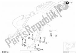 Mounting parts, luggage grid