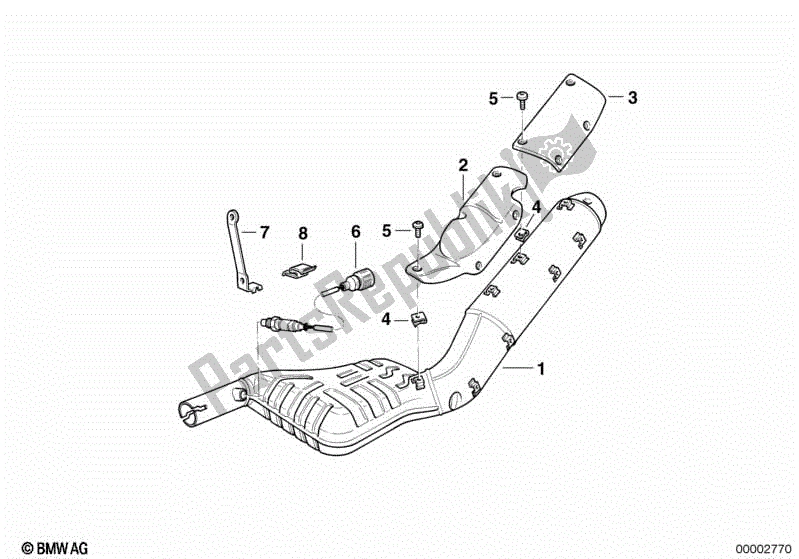 Todas las partes para Silenciador de BMW R 1100R 259 1994 - 2000