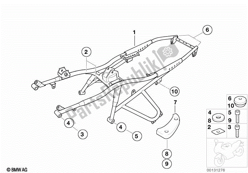 Todas las partes para Marco Trasero de BMW R 1100R 259 1994 - 2000