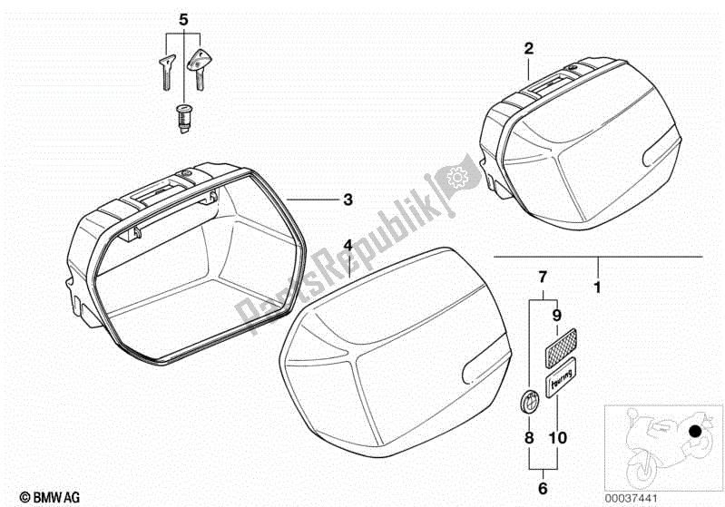 Todas las partes para Caso Del Sistema de BMW R 1100R 259 1994 - 2000