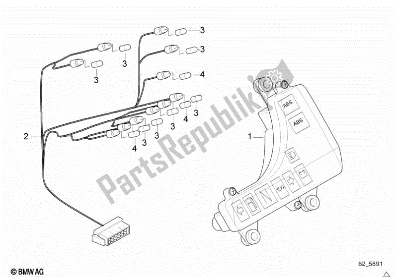 Todas las partes para Indicador de BMW R 1100R 259 1994 - 2000