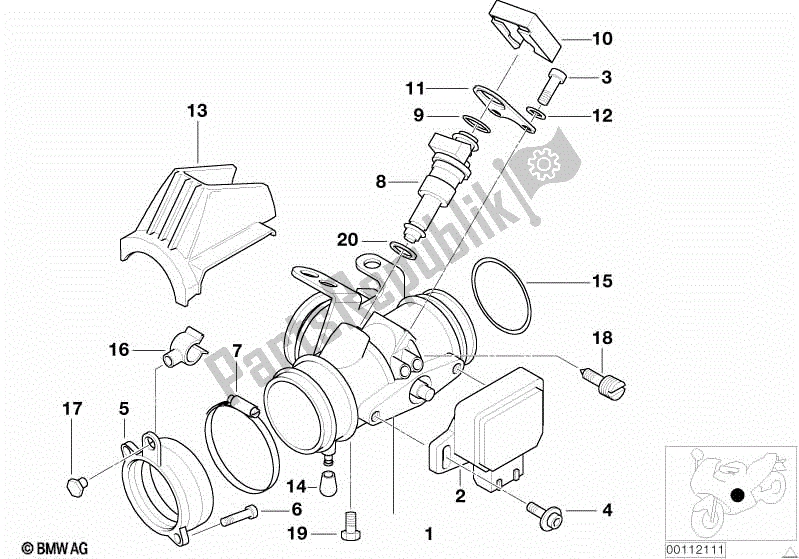 Todas las partes para Conjunto De Carcasa Del Acelerador de BMW R 1100R 259 1994 - 2000