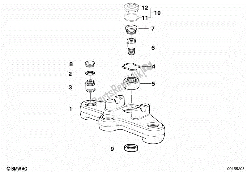 Todas las partes para Horquilla Cruzada Superior de BMW R 1100R 259 1994 - 2000