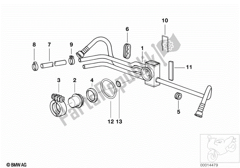 Tutte le parti per il Distributore Di Carburante / Regolatore Di Pressione del BMW R 1100 RS 259 S 1992 - 2002