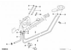 Fuel tank ventilation/Attaching parts